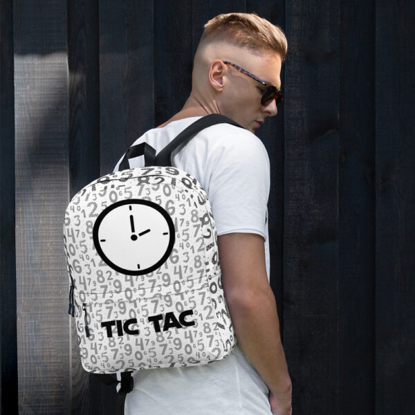 A Watch And A Set Of Numbers Backpack